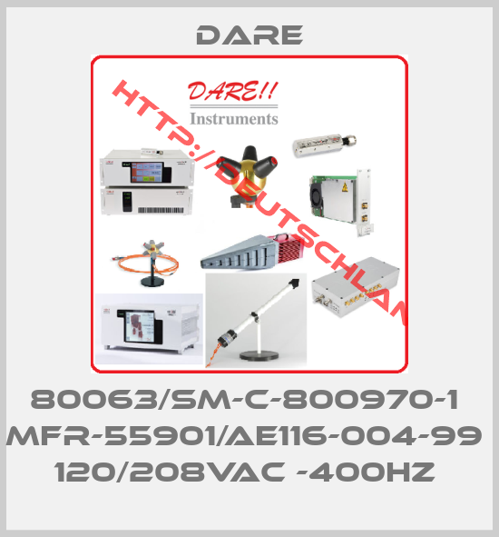DARE-80063/SM-C-800970-1  MFR-55901/AE116-004-99  120/208VAC -400HZ 