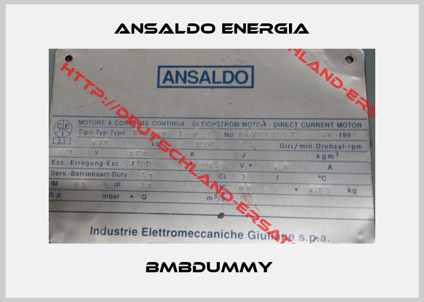ANSALDO ENERGIA-BMBDUMMY 
