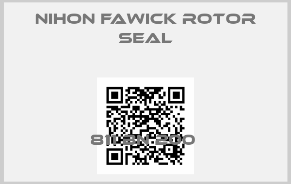 NIHON FAWICK ROTOR SEAL-811 BN 200 