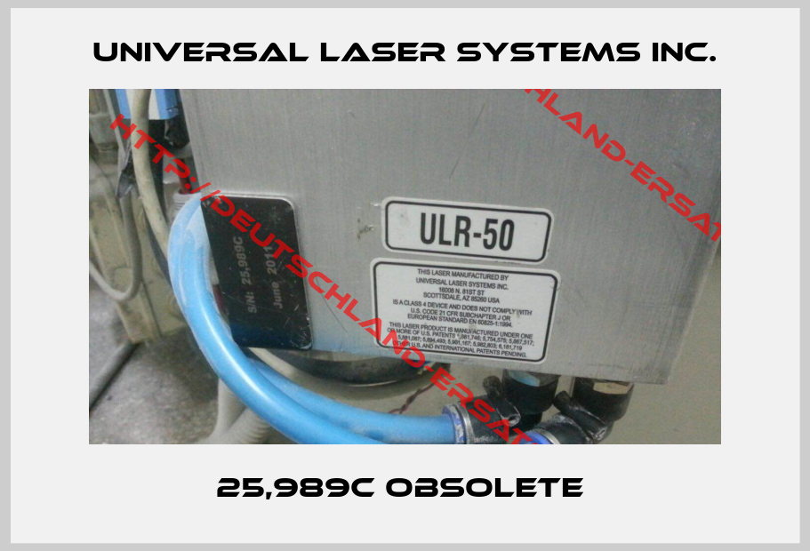 Universal Laser Systems Inc.-25,989C obsolete 