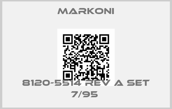 Markoni-8120-5514 REV A SET 7/95 
