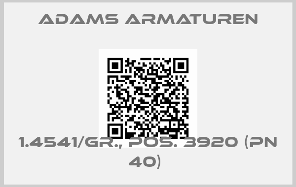 Adams Armaturen-1.4541/Gr., pos. 3920 (PN 40) 