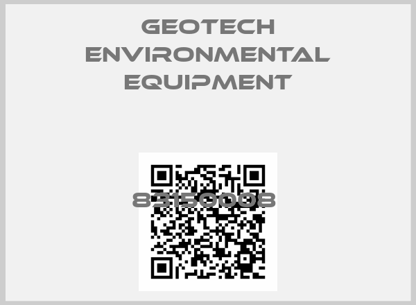 Geotech Environmental Equipment-83150008 