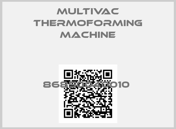 Multivac Thermoforming machine-86850040010 