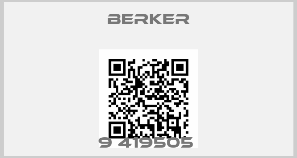 Berker-9 419505 
