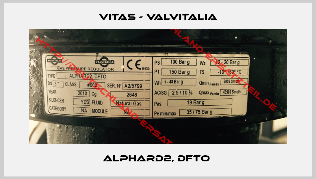 Vitas - Valvitalia-ALPHARD2, DFTO 