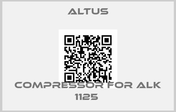 Altus-Compressor For ALK 1125 