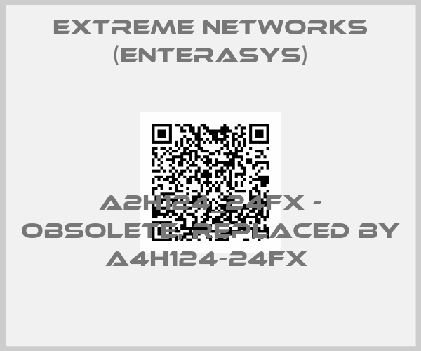 Extreme Networks (Enterasys)-A2H124_24FX - obsolete, replaced by A4H124-24FX 