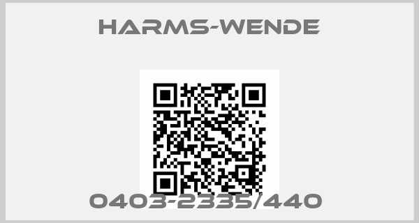 Harms-Wende-0403-2335/440 