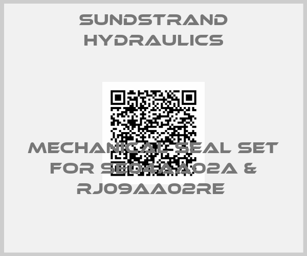 Sundstrand Hydraulics-Mechanical Seal Set For SE04AA02A & RJ09AA02RE 