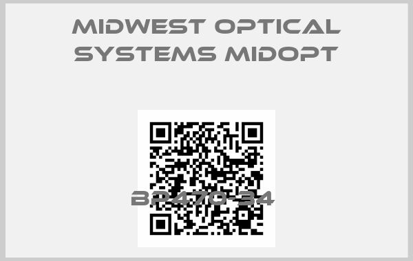 Midwest Optical Systems Midopt-BP470-34 