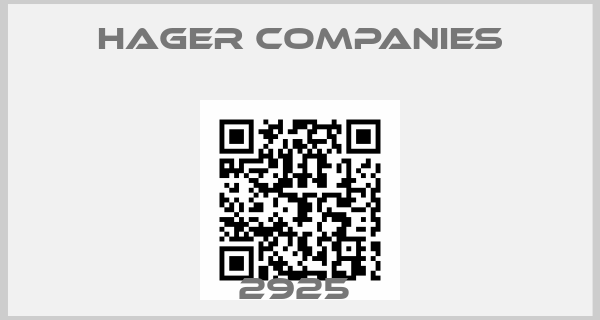 HAGER COMPANIES-2925 