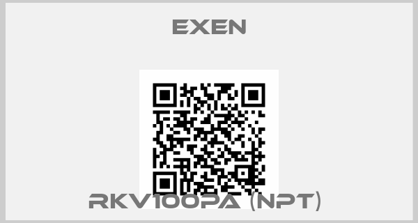 Exen-RKV100PA (NPT) 