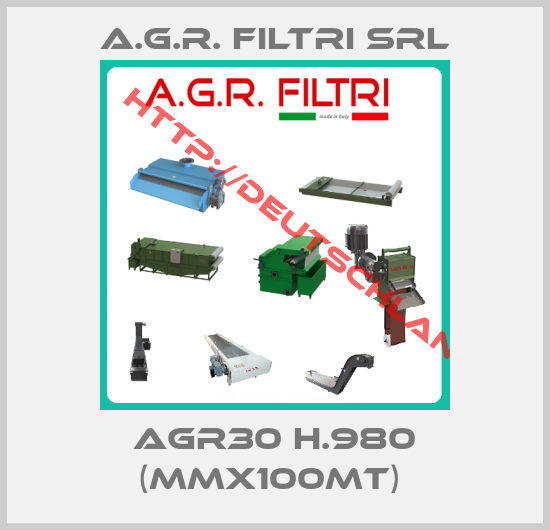 A.G.R. Filtri Srl-AGR30 H.980 (mmx100MT) 