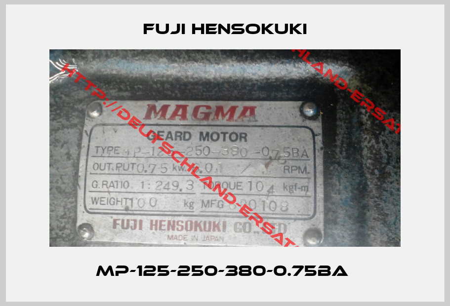 Fuji Hensokuki-MP-125-250-380-0.75BA 