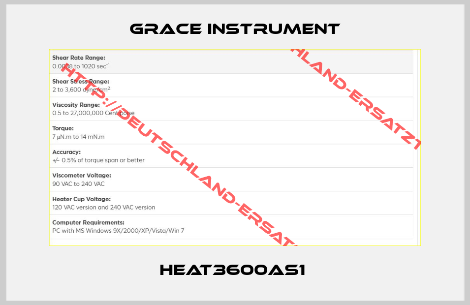 Grace Instrument-HEAT3600AS1 