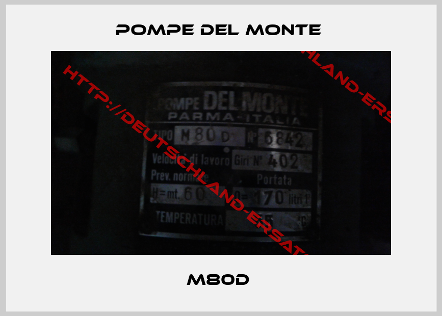POMPE DEL MONTE -M80D 