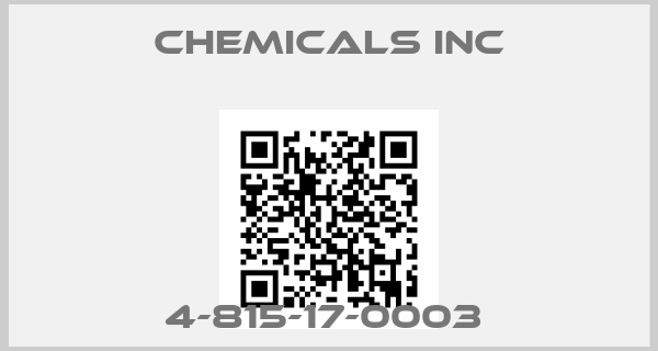 CHEMICALS INC-4-815-17-0003 
