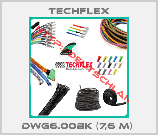 Techflex-DWG6.00BK (7,6 m) 