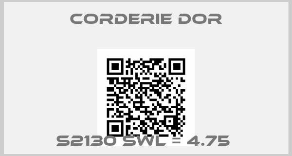 Corderie Dor-S2130 SWL = 4.75 