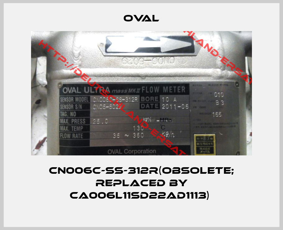OVAL-CN006C-SS-312R(obsolete; replaced by CA006L11SD22AD1113) 