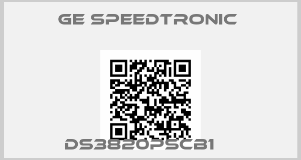 GE Speedtronic -DS3820PSCB1    