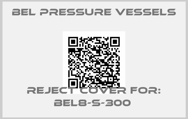 BEL Pressure Vessels-Reject Cover For: BEL8-S-300 