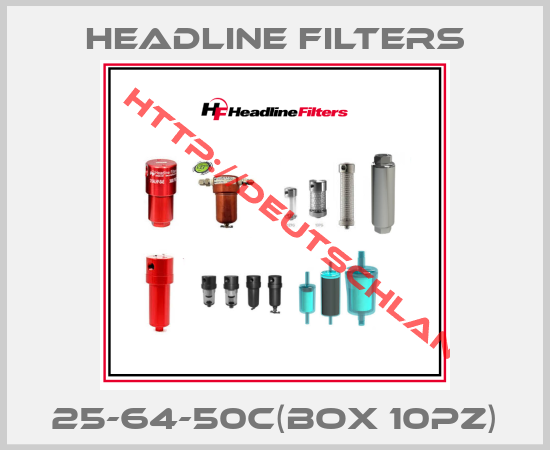 HEADLINE FILTERS-25-64-50C(box 10pz)
