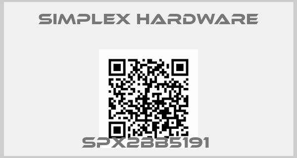Simplex Hardware- SPX2BB5191 