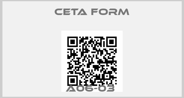 CETA FORM-A06-03 