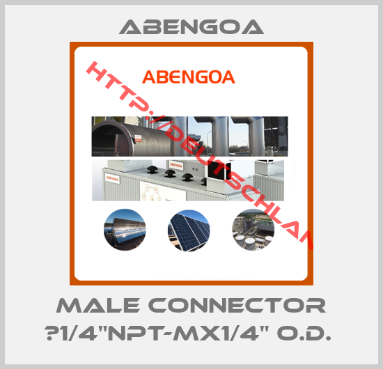 Abengoa-MALE CONNECTOR ∅1/4"NPT-Mx1/4" O.D. 
