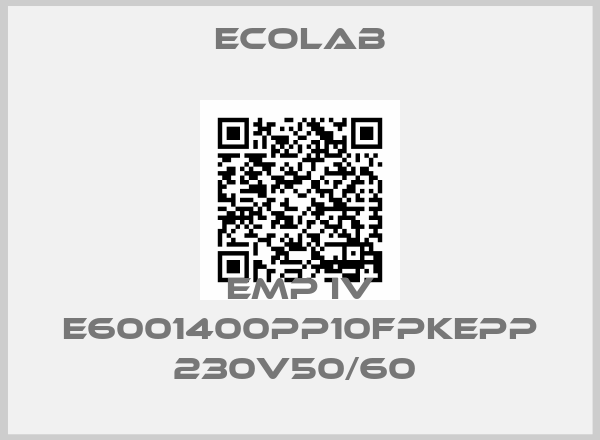 Ecolab-EMP IV E6001400PP10FPKEPP 230V50/60 