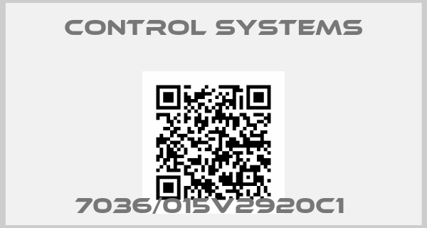 Control systems-7036/015V2920C1 