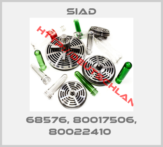 SIAD- 68576, 80017506, 80022410 
