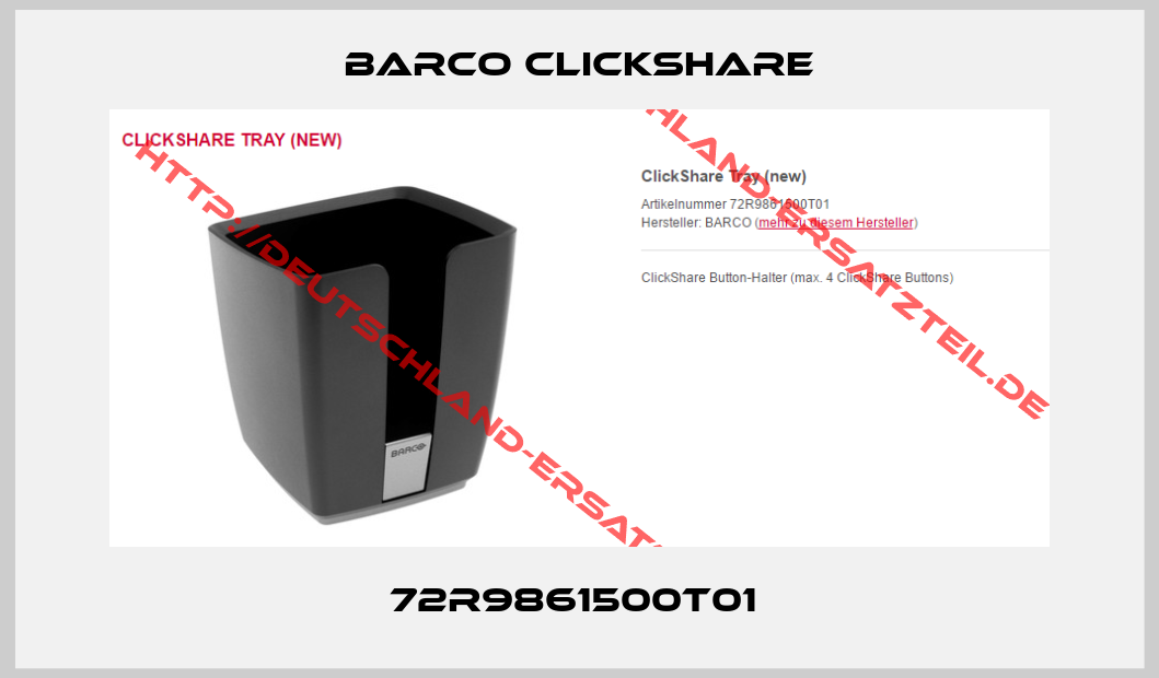 BARCO CLICKSHARE-72R9861500T01 