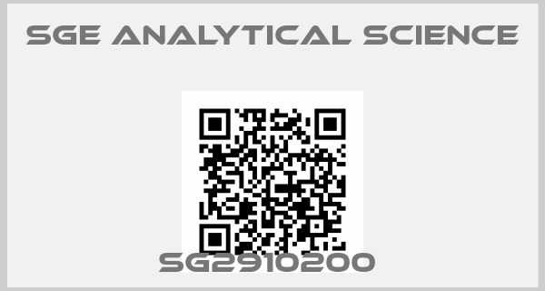 SGE ANALYTICAL SCIENCE-SG2910200 