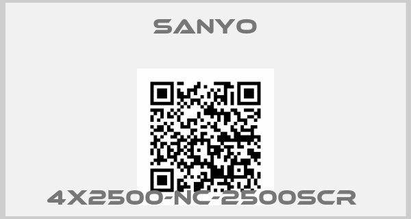Sanyo-4X2500-NC-2500SCR 