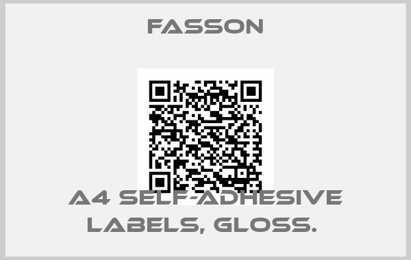 Fasson-A4 self-adhesive labels, gloss. 