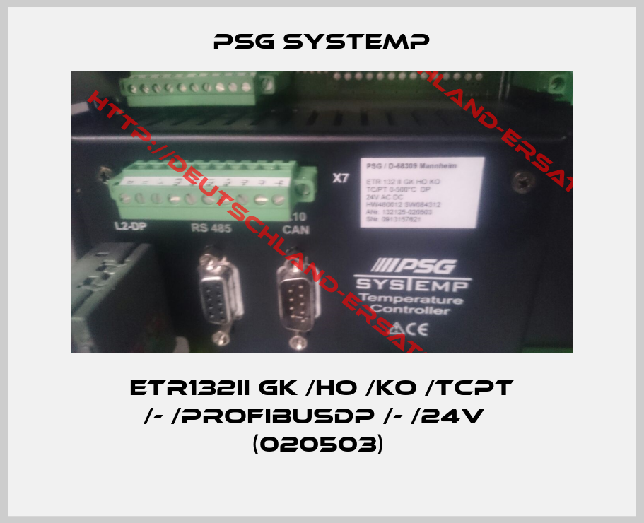 PSG SYSTEMP-ETR132II GK /HO /KO /TCPT /- /ProfibusDP /- /24V   (020503) 
