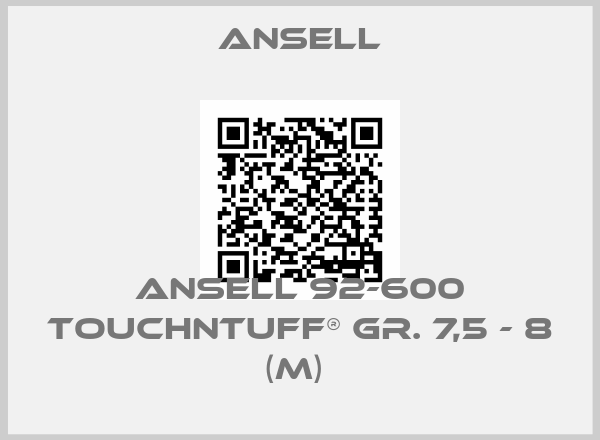 Ansell-Ansell 92-600 TouchNTuff® Gr. 7,5 - 8 (M) 