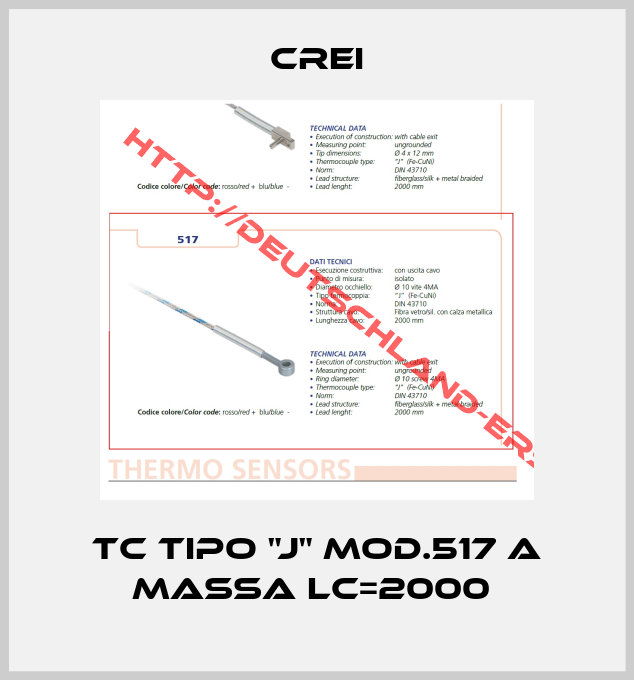 CREI-TC TIPO "J" MOD.517 A MASSA LC=2000 