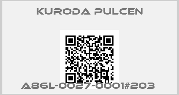 KURODA PULCEN-A86L-0027-0001#203 