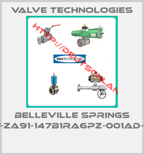 Valve Technologies-BELLEVILLE SPRINGS PCV-ZA91-147B1RA6PZ-001AD-0X2 