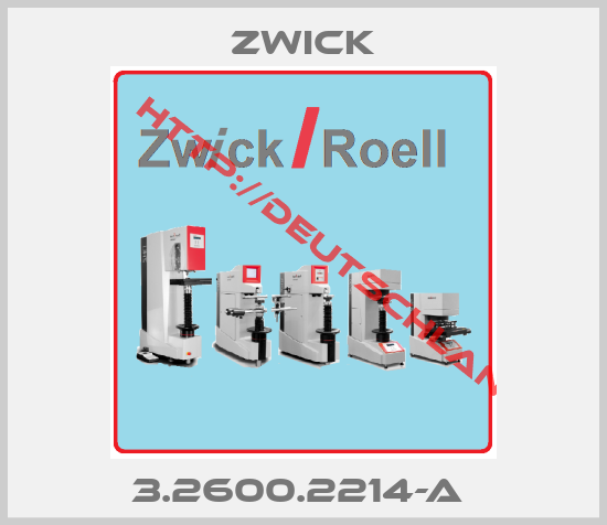 Zwick-3.2600.2214-A 