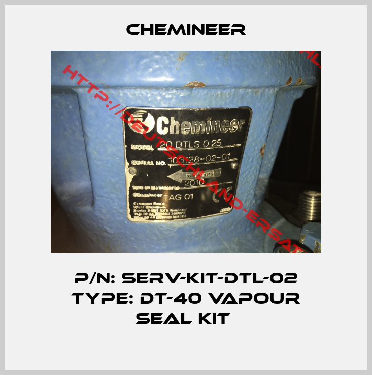 Chemineer-P/N: SERV-KIT-DTL-02 Type: DT-40 Vapour Seal Kit 
