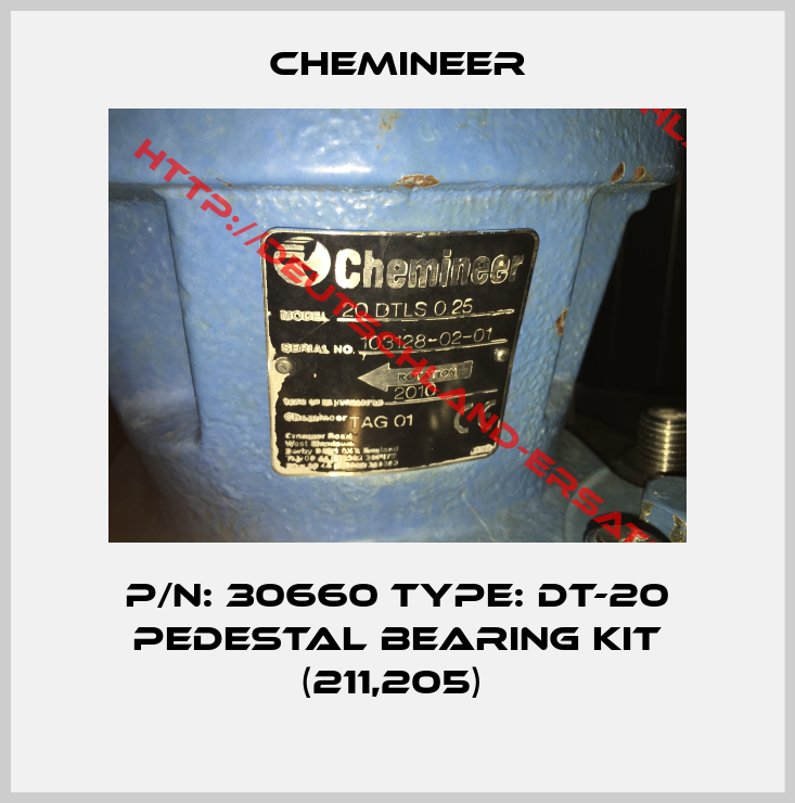 Chemineer-P/N: 30660 Type: DT-20 Pedestal Bearing Kit (211,205) 