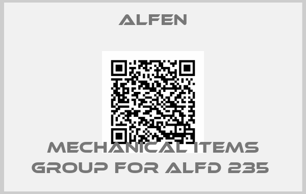 Alfen-Mechanical Items Group For ALFD 235 