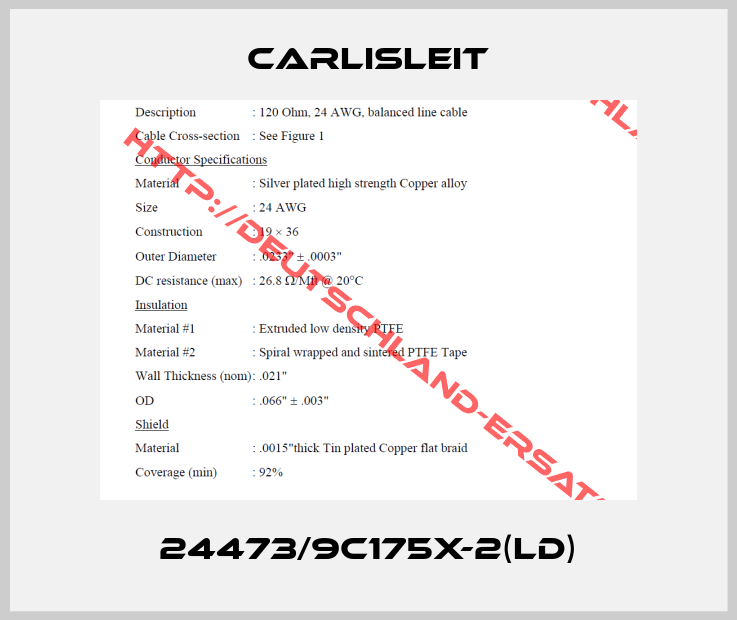 CarlisleIT-24473/9C175X-2(LD)