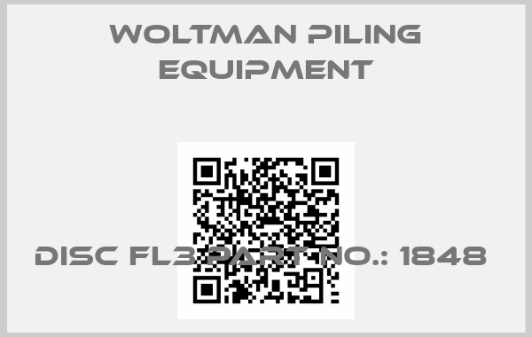 Woltman Piling Equipment-Disc FL3 part no.: 1848 