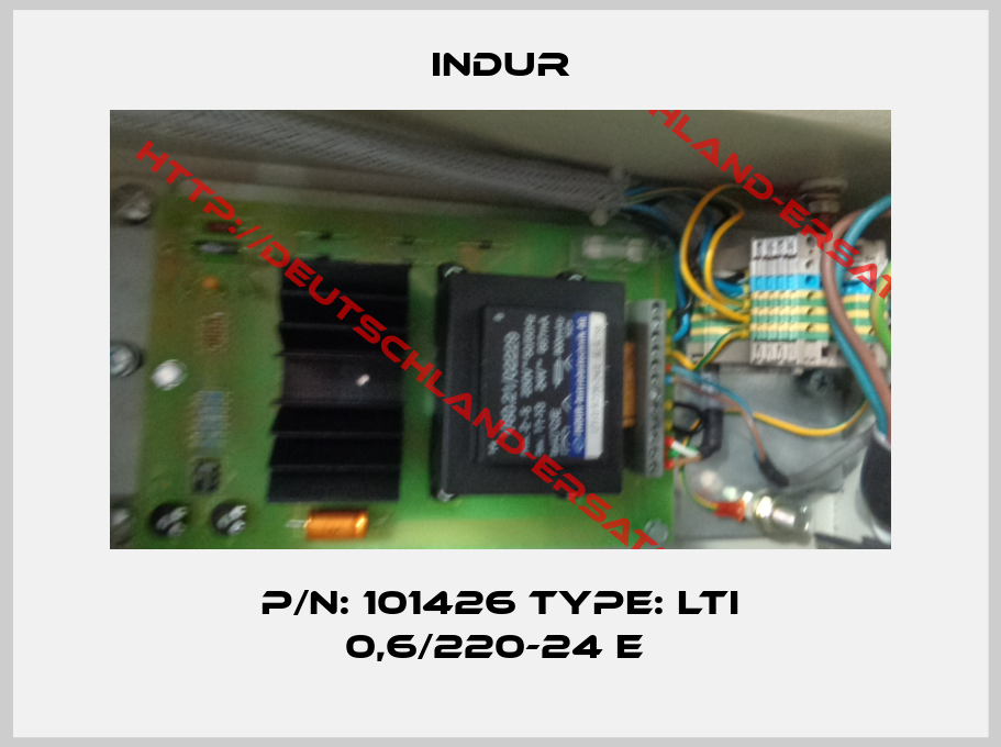 INDUR-P/N: 101426 Type: LTI 0,6/220-24 E 